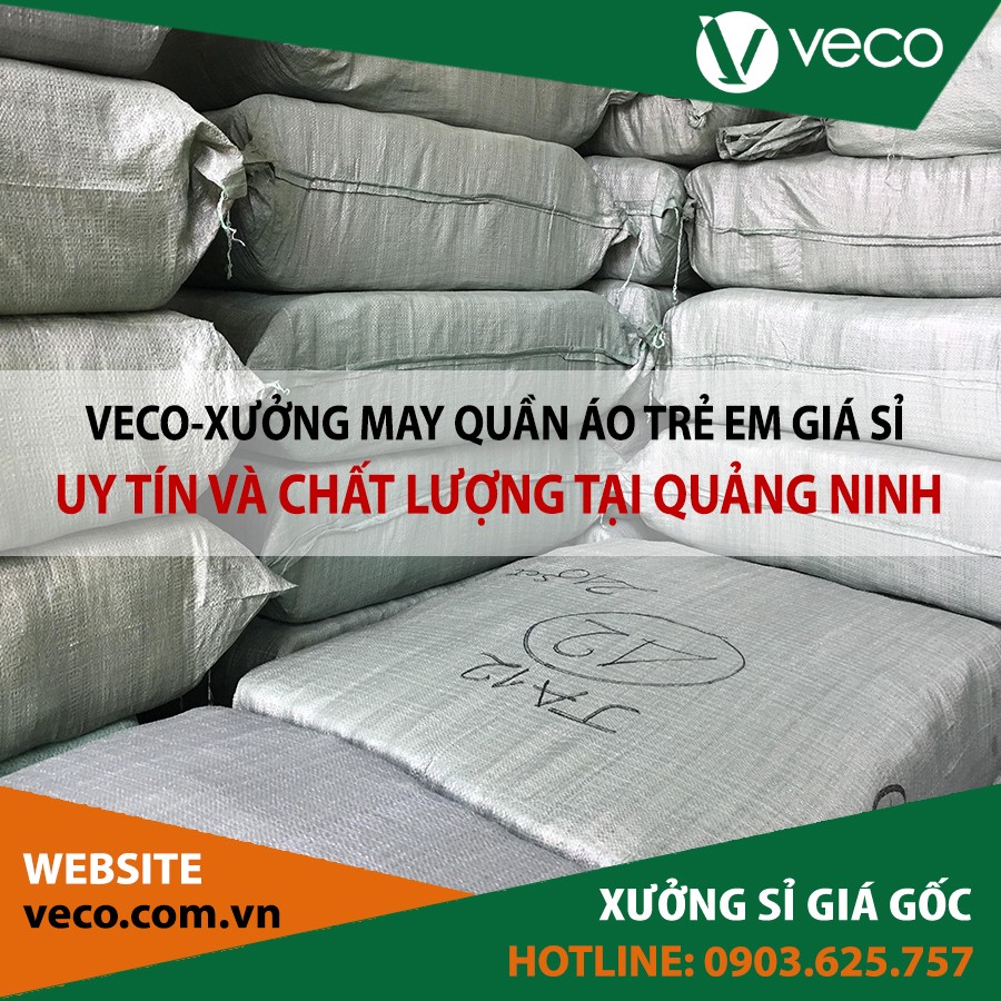 VECO-Xưởng may quần áo trẻ em giá sỉ tại Quảng Ninh